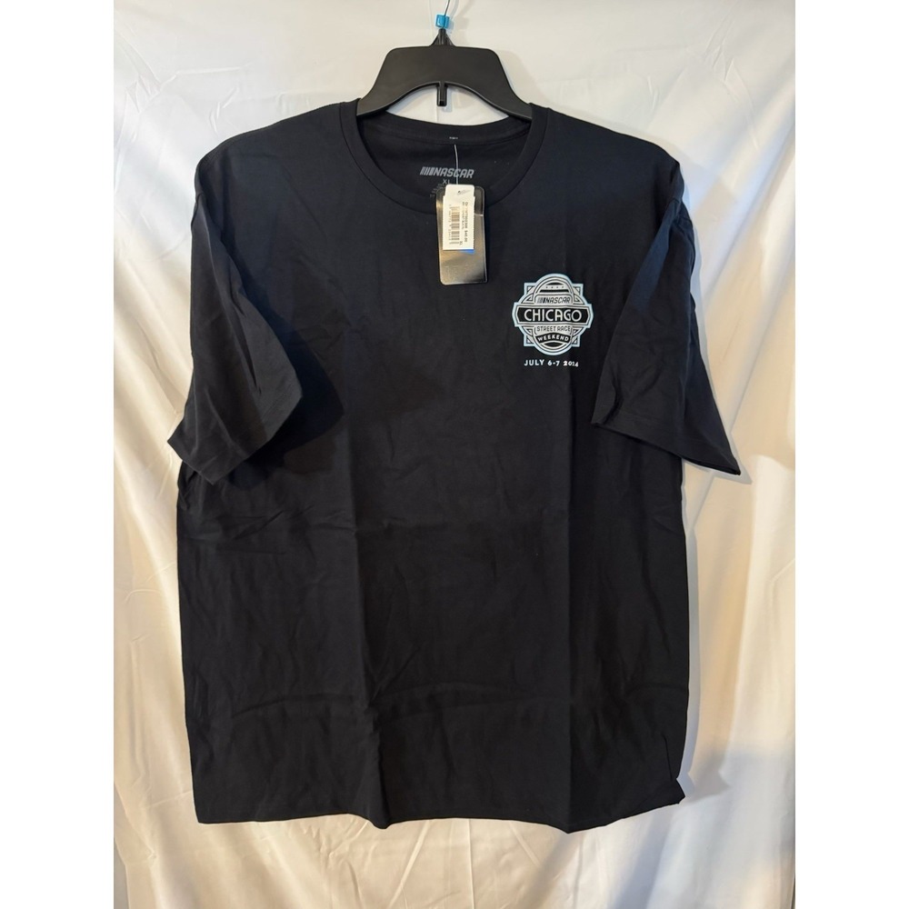 NASCAR Chicago‎ Street Race 2024 T-Shirt XL Black Graphic Logo NWT